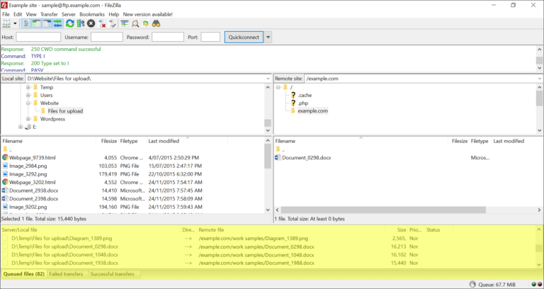 How to Use the Transfer Queue - FileZilla Pro