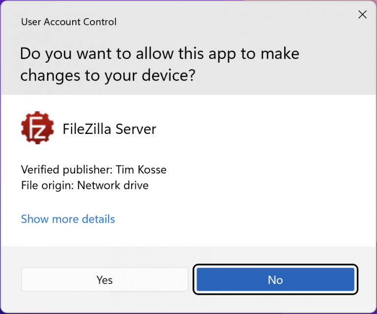 filezilla server install