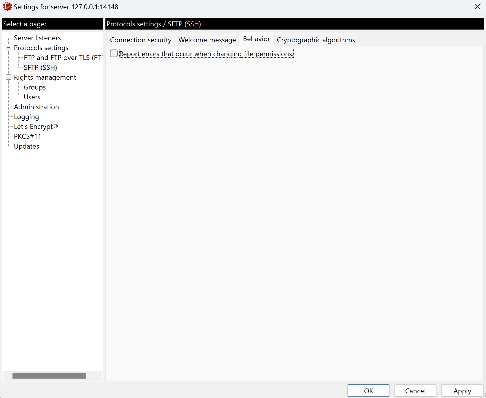 How to Manage Behavior Settings - FileZilla Pro