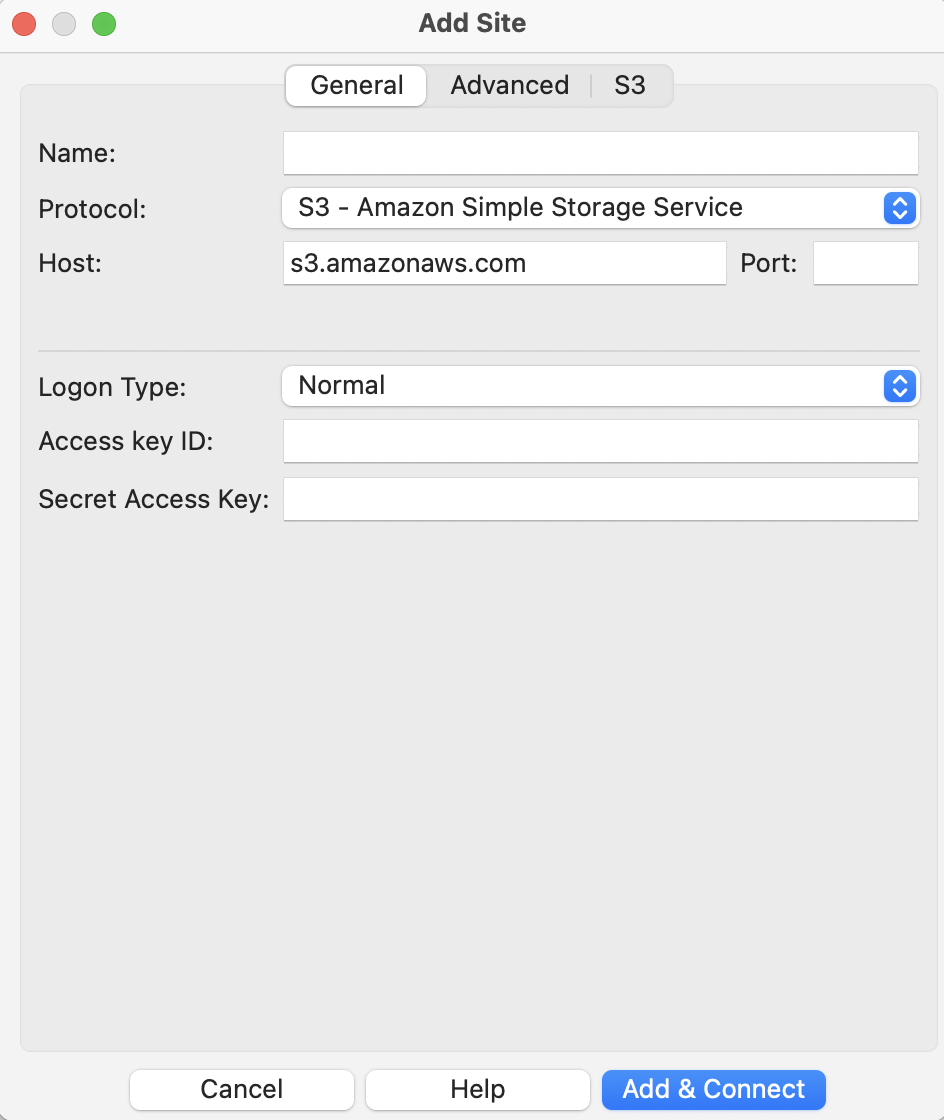 How to Connect to Amazon S3 or S3-Compatible Storage - FileZilla Pro