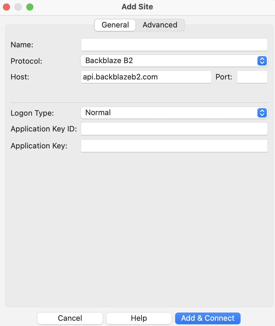 How to connect to Backblaze B2 - FileZilla Pro