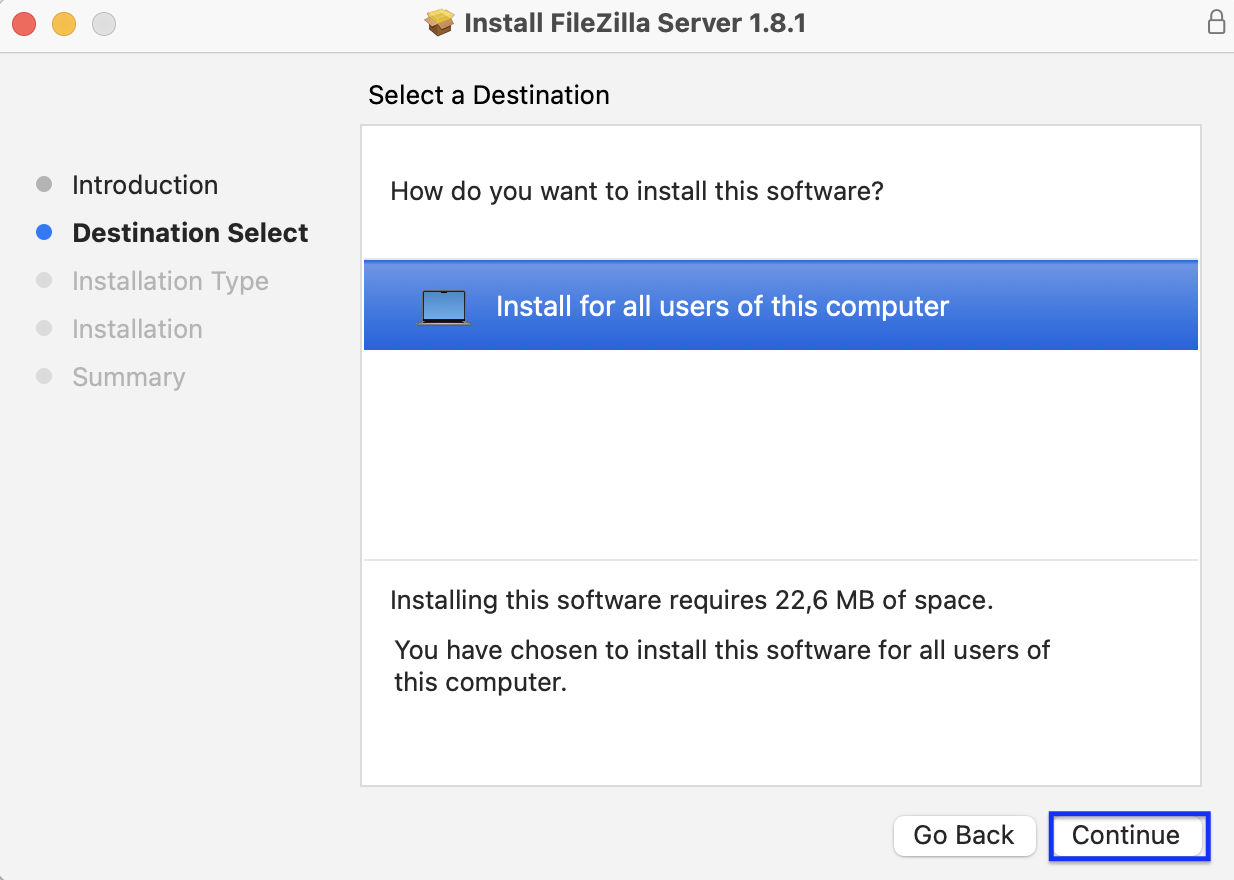 How to Install FileZilla Server on macOS - FileZilla Pro